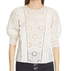 Veronica Beard White cotton blouse size 4